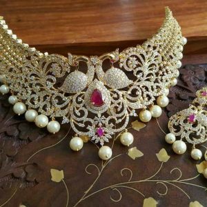 Bridal Choker Set 036