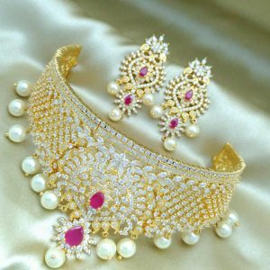 Bridal Choker Set 074